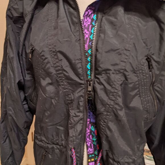 Vintage EDELWEISS SKI JACKET Women Black Size Medium - Picture 6 of 15